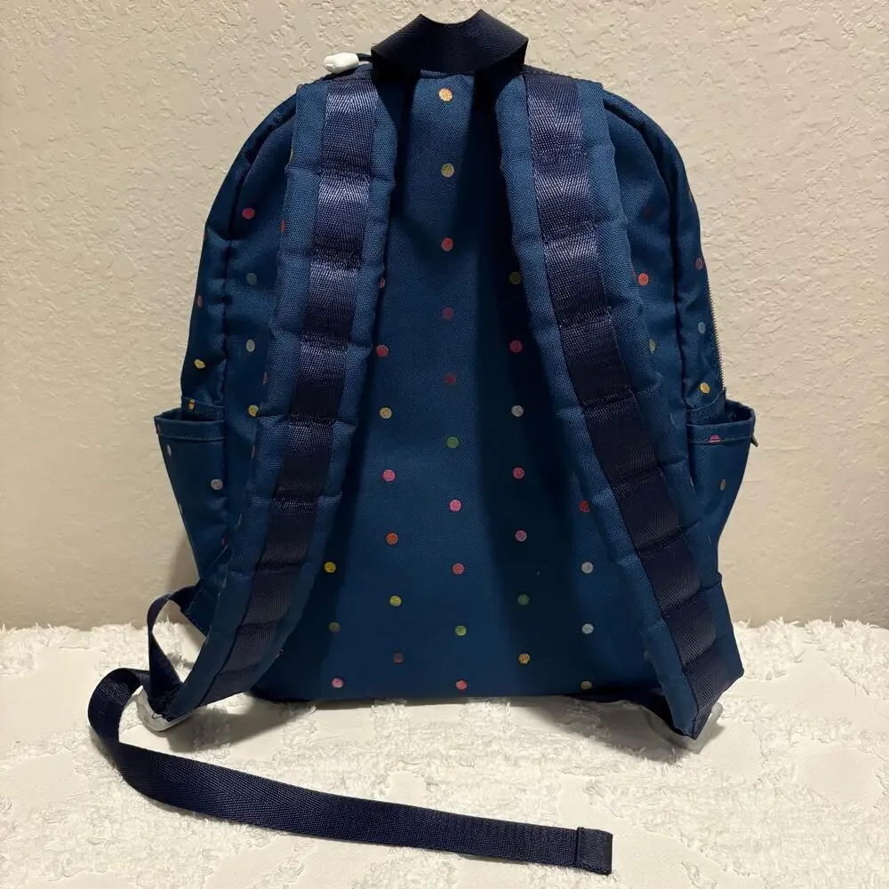 STATE DAISY RAINBOW DOT KANE Backpack Girl Blue SzOS Scholastic Sporty Girly Fun